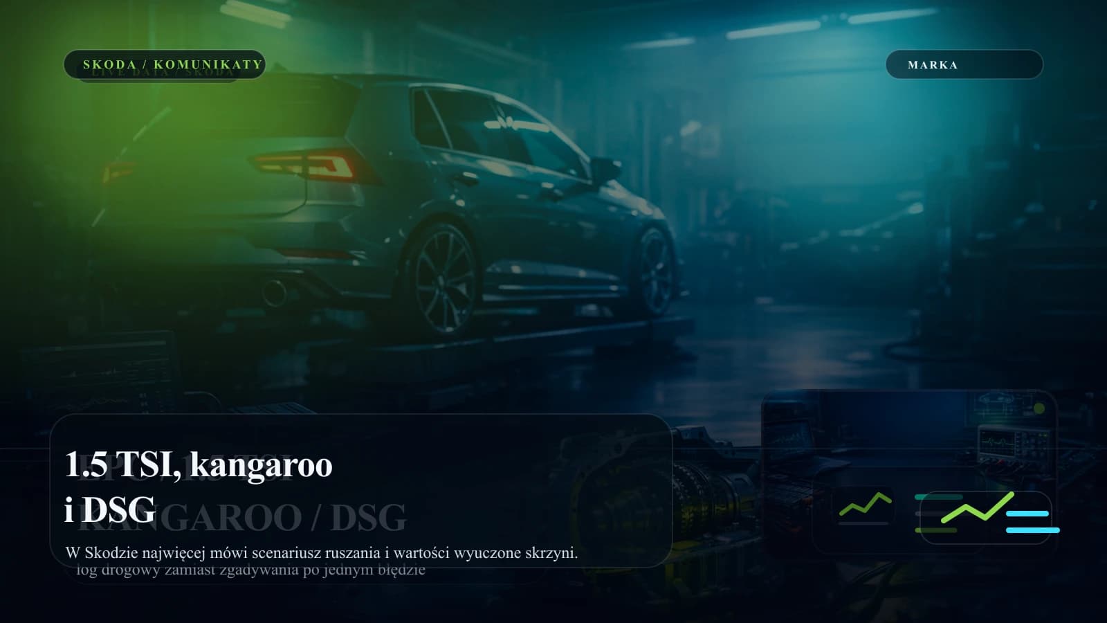 Skoda z karta objawow 1.5 TSI, kangaroo i DSG.